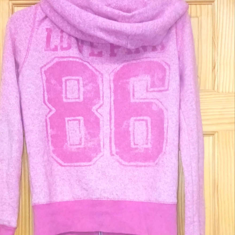 PINK VICTORIA'S SECRET VINTAGE Y2K LOGO SWEATSHIRT HOODIE SMALL SM S $68
